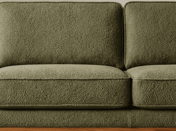Moss boucle upholstery texture